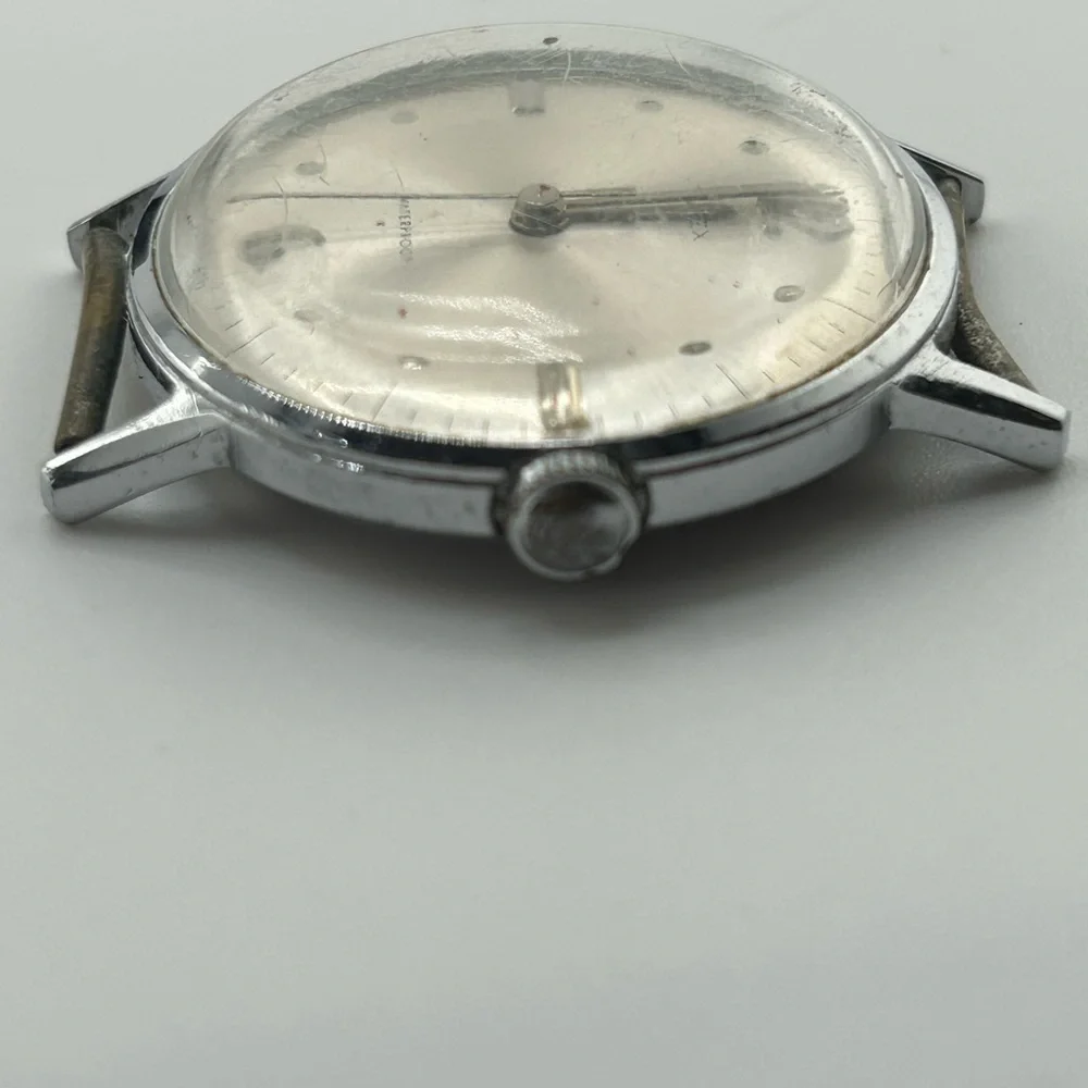 VTG 67 Timex Marlin Shock Resistant Mens Silver Hand-Wind Mechanical dial #623